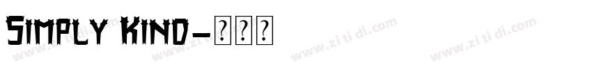 Simply Kind字体转换